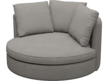 Adore Isla Soft Grey Swivel Chair color Isla Soft Grey