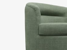 Penelope Swivel Chair Tribute Dark Jade color Tribute Dark Jade