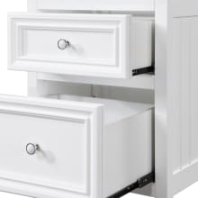 Mandalay Bedside Table White - 2 Drawer color White