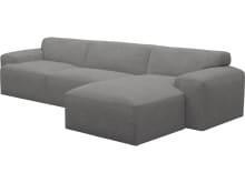 Copenhagen California Slate Chaise Sofa - 3 Seater color California Slate