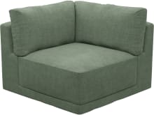 Haven Tribute Dark Jade Corner Sofa Chair Module color Tribute Dark Jade