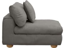Tully Isla Soft Grey Armless Sofa Chair Module color Isla Soft Grey