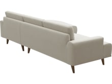 Dane Muse Flax Chaise Sofa - 3 Seater color Muse Flax
