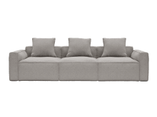 Riley Apt Boucle Pumice Sofa - 3 Seater color Boucle Pumice