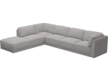 Emily Modular Sofa View Steel - 6 Piece color View Steel