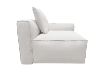 Riley Apt Muse Frost Right Arm Facing Chair Module color Muse Frost