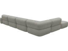 Beckett Toorak Pebble Modular Sofa - 7 Piece color Toorak Pebble