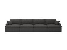 Retreat California Charcoal Modular Sofa - 4 Piece color California Charcoal