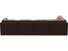 Emily Modular Sofa Muse Chocolate - 6 Piece color Muse Chocolate