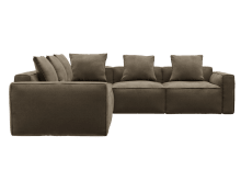 Riley Apt Tribute Walnut Corner Sofa - 5 Seater color Tribute Walnut