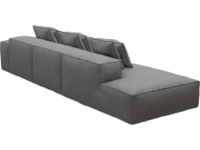 Riley California Slate Modular Sofa - 1x Arm, 2x Armless, 1x Left Terminal color California Slate