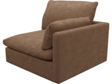 Willow Tribute Chestnut 1 Seat Right Arm Facing Sofa Module color Tribute Chestnut