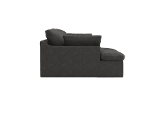 Retreat California Charcoal Chaise Sofa - 3 Seater color California Charcoal