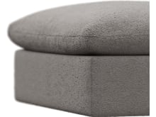 Willow Boucle Pumice Ottoman color Boucle Pumice