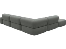 Beckett Tribute Storm Modular Sofa - 6 Piece color Tribute Storm