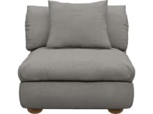 Tully Isla Soft Grey Armless Sofa Chair Module color Isla Soft Grey