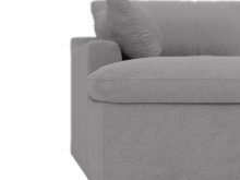 Retreat View Steel Chaise Sofa Left Arm Facing color View Steel