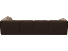 Kai Muse Chocolate Modular Sofa - 5 Seater and Ottoman color Muse Chocolate
