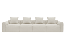 Riley Apt Toorak Pearl Sofa - 4 Seater color Toorak Pearl