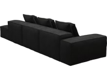 Riley California Charcoal Modular Sofa - 1x Arm, 2x Armless, 1x Right Terminal color California Charcoal