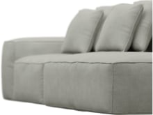 Riley Toorak Pebble Modular Sofa - 1x Arm, 1x Armless, 1x Right Terminal color Toorak Pebble