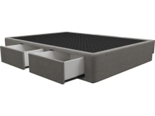 Zenith Storage Drawer Bed Base Isla Soft Grey color Isla Soft Grey