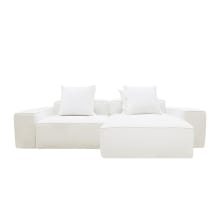 Riley Muse Frost Modular Sofa - 2 Seater Chaise color Muse Frost