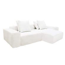 Riley Muse Frost Modular Sofa - 2 Seater Chaise color Muse Frost