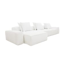 Riley Muse Frost Modular Sofa - 3 Seater Chaise color Muse Frost
