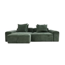 Riley Muse Forest Modular Sofa - 2 Seater Chaise color Muse Forest