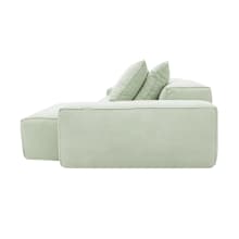 Riley Linen Oatmeal Modular Sofa - 3 Seater Chaise color Linen Oatmeal