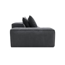 Riley Linen Charcoal Modular Sofa - 3 Seater color Linen Charcoal