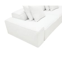 Riley Linen Pure White Modular Sofa - 3 Seater color Linen Pure White