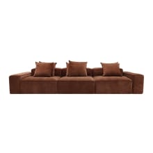 Riley Muse Rust Modular Sofa - 3 Seater color Muse Rust