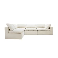 Cloud Deep Muse Flax Modular Sofa - 4 Piece color Muse Flax