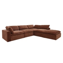 Cloud Deep Muse Rust Modular Sofa - 5 Piece color Muse Rust