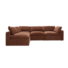 Cloud Deep Muse Rust Modular Sofa - 4 Piece color Muse Rust