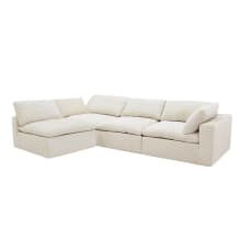 Cloud Deep Muse Flax Modular Sofa - 4 Piece color Muse Flax