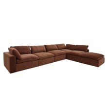 Cloud Deep Muse Rust Modular Sofa - 6 Piece color Muse Rust