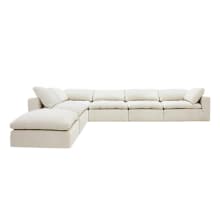 Cloud Deep Muse Flax Modular Sofa - 6 Piece color Muse Flax
