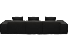 Riley California Charcoal Modular Sofa - 3 Seater Chaise color California Charcoal