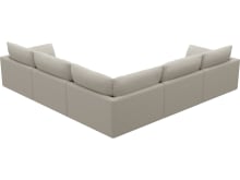 Willow Toorak Pearl Corner Sofa - 5 Seater color Toorak Pearl