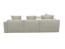 Riley Apt Boucle Ivory Corner Sofa - 5 Seater color Boucle Ivory