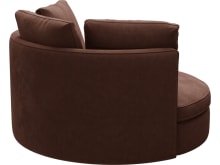 Adore Muse Rust Swivel Chair color Muse Rust