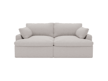 Retreat Boucle Pumice Modular Sofa - 2 Piece color Boucle Pumice