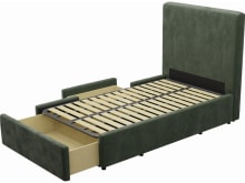 Aria Muse Forest Left Drawer Storage Bed color Muse Forest