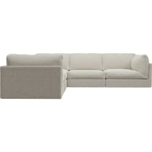 Finley Boucle Ivory Corner Sofa - 5 Seater color Boucle Ivory