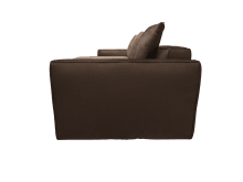Riley Apt Muse Chocolate Sofa - 3 Seater Chaise color Muse Chocolate