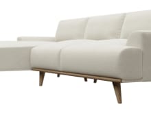 Dane Muse Flax Chaise Sofa - 3 Seater color Muse Flax