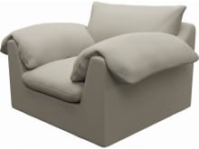 Ludlow Plaza Natural Armchair color Plaza Natural